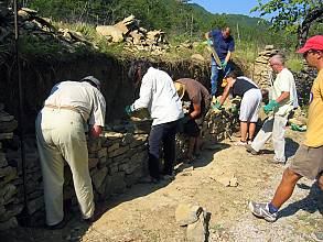 Art of dry stone construction, knowledge and techniques