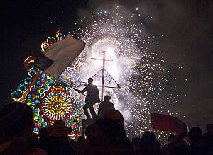 Festivity of Las Parrandas in the centre of Cuba