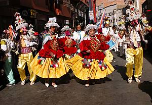 The festival of the Santísima Trinidad del Señor Jesús del Gran Poder in the city of La Paz