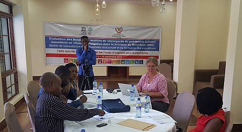 Local stakeholders in Goma approve the community-based needs identification exercise for the safeguarding of intangible cultural...