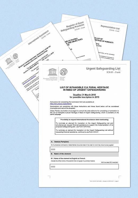 Forms for 2019 cycle