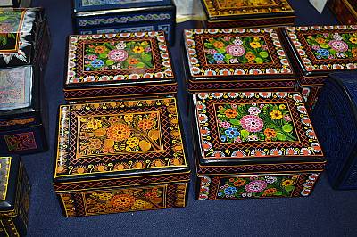 Lacquer boxes from Olinalá Guerrero