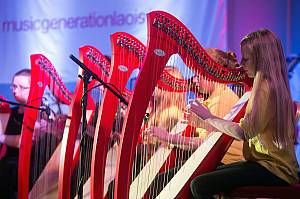 Irish harping