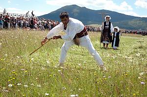 Grass mowing competition custom in Kupres