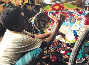 Rickshaws and rickshaw painting in Dhaka