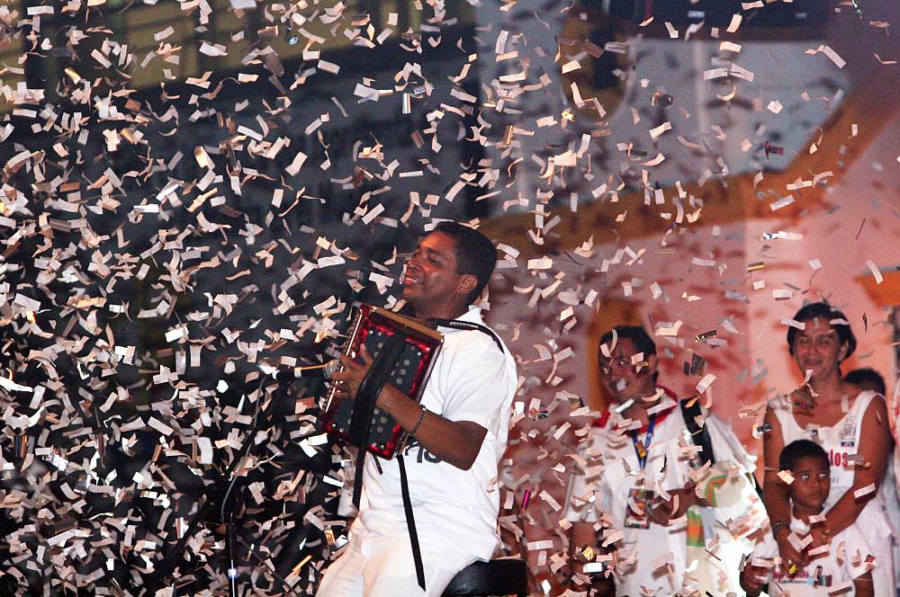 Traditional Vallenato musician, Hugo Carlos Granados, three times winner in the most important festival of Vallenato in Colombia
© León Dario Peláez, Revista Semana 2007
