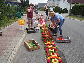 Flower carpets tradition for Corpus Christi processions