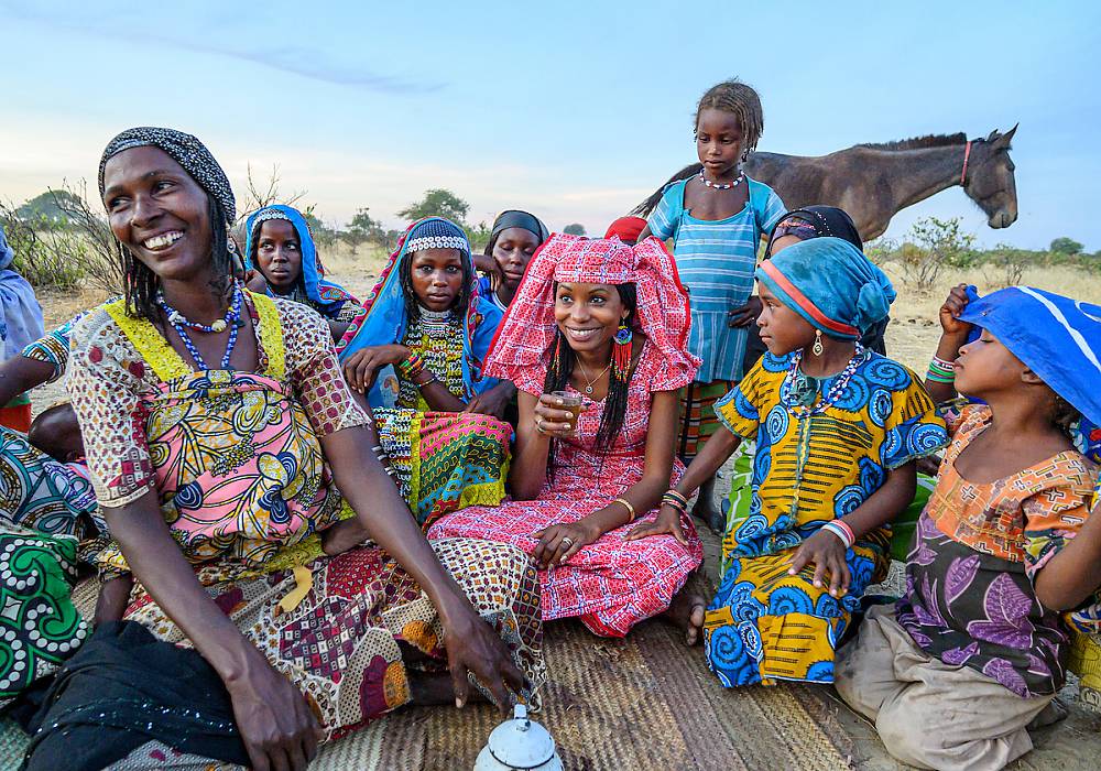 Hindou Oumarou Ibrahim, a Mbororo pastoralist from Chad, President of the Association for Indigenous Women and Peoples of Chad (AFPAT) and is currently serving as a Member of the UN Permanent Forum for Indigenous Issues and UN Sustainable Development Goals Advocate.