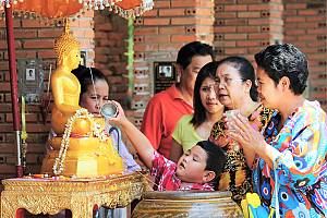 Songkran in Thailand, traditional Thai New Year festival