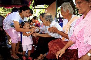 Songkran in Thailand, traditional Thai New Year festival