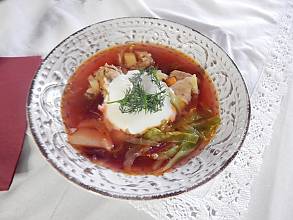 Culture of Ukrainian borscht cooking