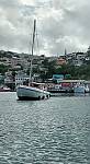 MV Laser. Carriacou sloop built in 1985. Entering the Port of St George, Grenada to load cargo for transport to Carriacou and Petite Martinique