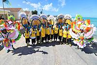Junior Junkanoo participants 2019 parade on Eleuthera Island