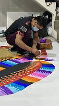 Technique of making the giant kites of Santiago Sacatepéquez and Sumpango, Guatemala
