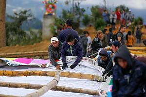 Technique of making the giant kites of Santiago Sacatepéquez and Sumpango, Guatemala