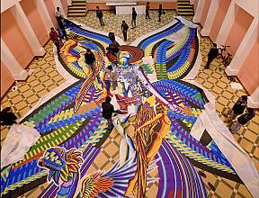 Technique of making the giant kites of Santiago Sacatepéquez and Sumpango, Guatemala