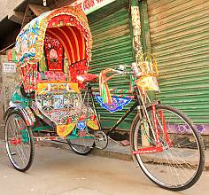 Rickshaws and rickshaw painting in Dhaka