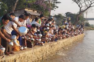 Myanmar traditional New Year Atā Thingyan festival