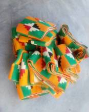 Craftsmanship of traditional woven textile Kente