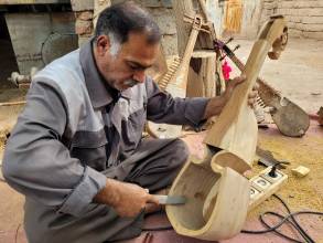 Art of crafting and playing rubab/rabab