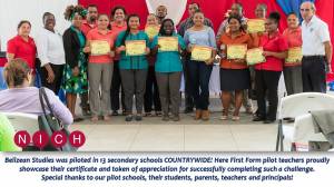 First form of Pilot teachers of Belizean Studies