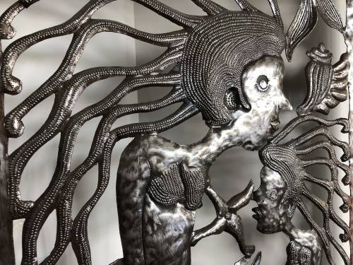 Haitian metal artwork typical from the village of Noailles