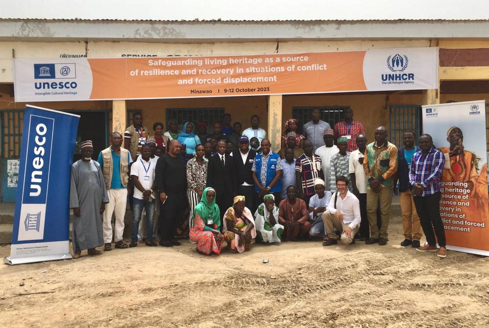 Participants in the training workshop held in Minawao Refugee Camp, Cameroon