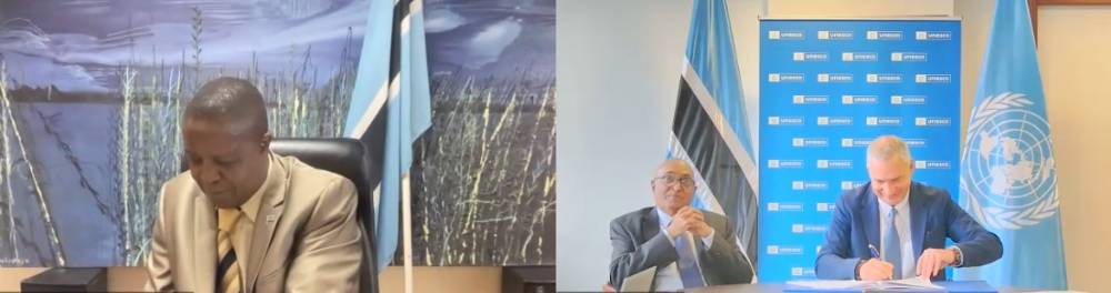 The Republic of Botswana and UNESCO formalize their cooperation for the organization of the 18.COM