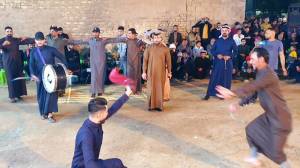 The zaffa in the traditional wedding