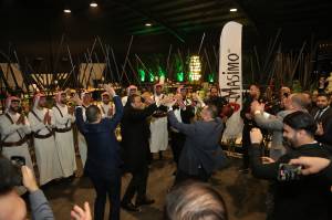 The zaffa in the traditional wedding