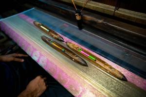 Traditional Saree weaving art of Tangail