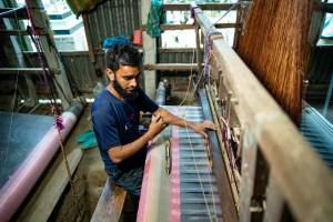 Traditional Saree weaving art of Tangail