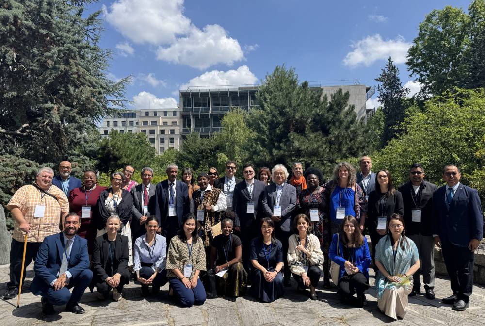 Experts participating in the meeting on safeguarding intangible cultural heritage in urban contexts on 16 June 2025 at UNESCO Headquarters, Paris
