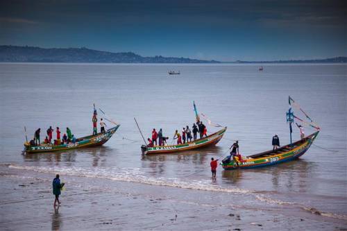 West Africa, the beaches of Yongoro in front of Freetown