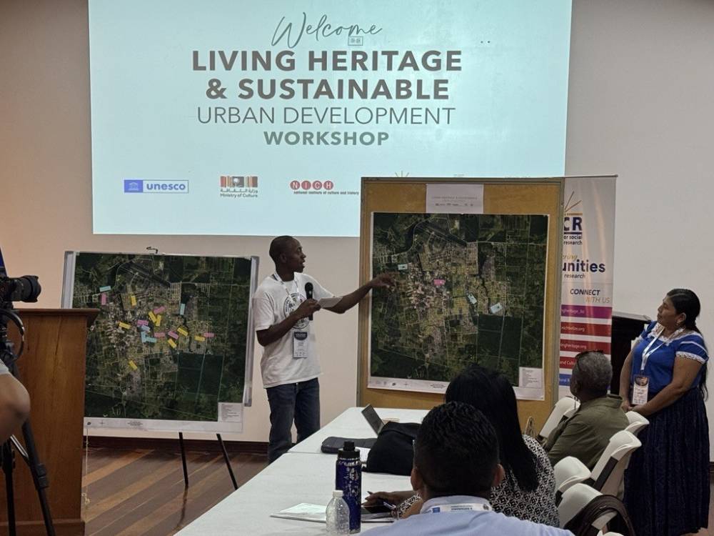 Atelier de renforcement des capacités au Bélize sur le patrimoine vivant et le développement urbain durable dans le cadre du projet 