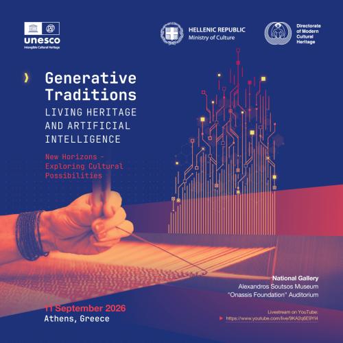 Conference on ‘Generative Traditions. Living Heritage and Artificial Intelligence. New Horizons - Exploring Cultural Possibilities’ in Athens